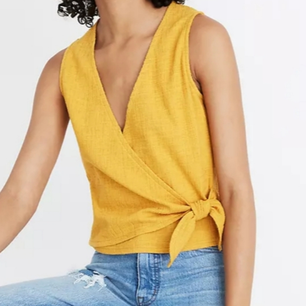 Madewell x Texture and Thread Wrap Tie Tank Top